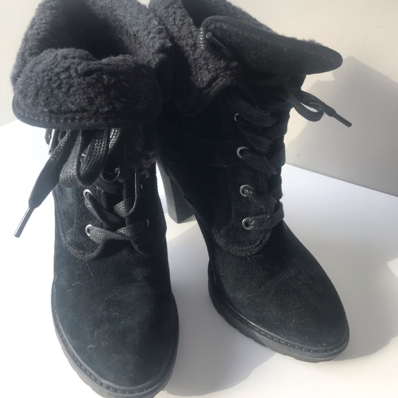 White Mountain Shoes - White Mountain High Heeled Lace Up Boot 8